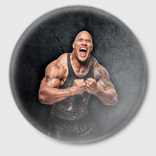 Значок Dwayne Douglas Johnson, цвет белый