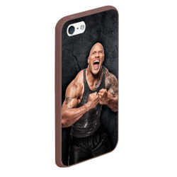 Чехол для iPhone 5/5S матовый Dwayne Douglas Johnson - фото 2