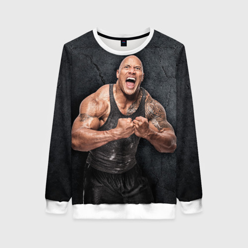 Женский свитшот 3D Dwayne Douglas Johnson, цвет 3D печать