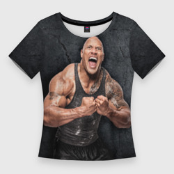 Женская футболка 3D Slim Dwayne Douglas Johnson