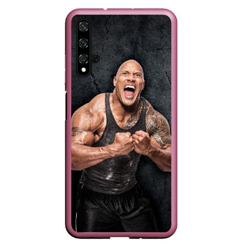 Чехол для Honor 20 Dwayne Douglas Johnson, цвет малиновый