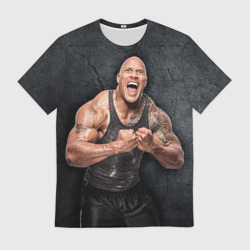 Мужская футболка 3D Dwayne Douglas Johnson