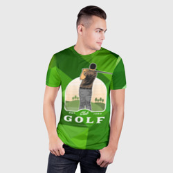 Мужская футболка 3D Slim Гольф на поле - фото 2