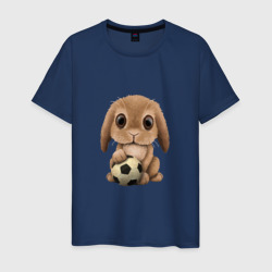 Мужская футболка хлопок Футбол - Кролик
