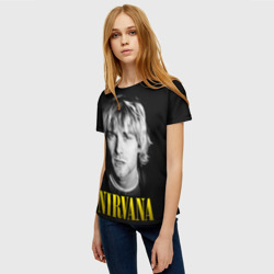 Женская футболка 3D Nirvana - Kurt Donald Cobain - фото 2