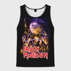 Мужская майка 3D Iron Maiden - рок 80-х