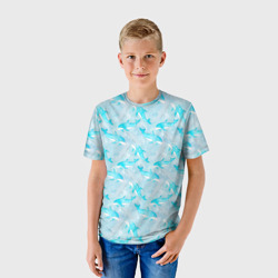 Детская футболка 3D Дельфины в океане - фото 2