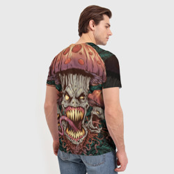 Мужская футболка 3D Злые грибы монстры - фото 2