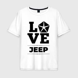 Мужская футболка хлопок Oversize Jeep Love Classic