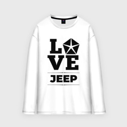 Мужской лонгслив oversize хлопок Jeep Love Classic