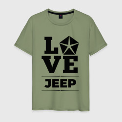 Jeep Love Classic – Мужская футболка хлопок с принтом купить со скидкой в -20%