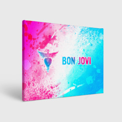 Холст прямоугольный Bon Jovi Neon Gradient