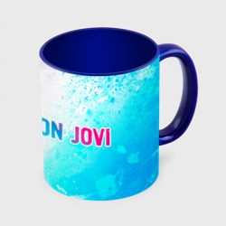 Кружка с полной запечаткой Bon Jovi Neon Gradient