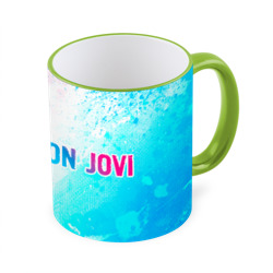 Кружка с полной запечаткой Bon Jovi Neon Gradient