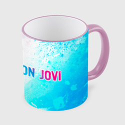 Кружка с полной запечаткой Bon Jovi Neon Gradient