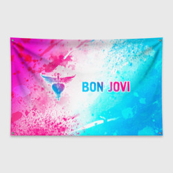 Флаг-баннер Bon Jovi Neon Gradient