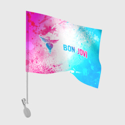 Флаг для автомобиля Bon Jovi Neon Gradient