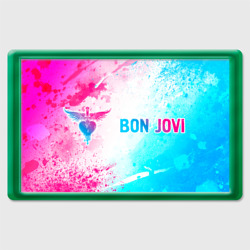 Bon Jovi Neon Gradient – Магнит 45*70 с принтом купить