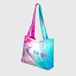 Пляжная сумка 3D Bon Jovi Neon Gradient - фото 2