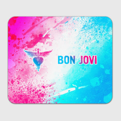 Прямоугольный коврик для мышки Bon Jovi Neon Gradient