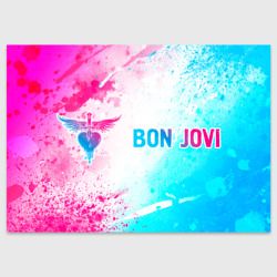 Поздравительная открытка Bon Jovi Neon Gradient