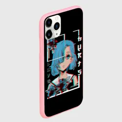 Чехол для iPhone 11 Pro матовый Love Anime Girl Flowers - фото 2