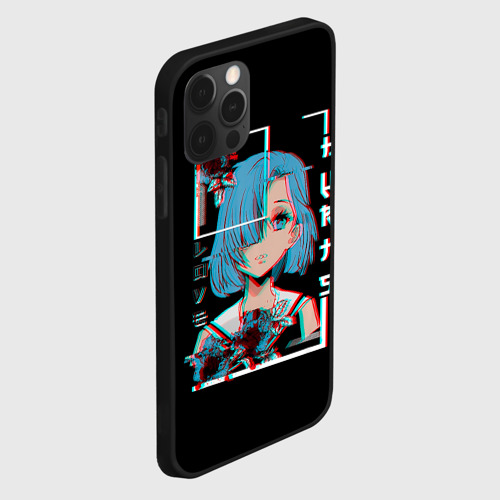 Чехол для iPhone 12 Pro Max Love Anime Girl Flowers, цвет черный - фото 3