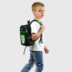Детский рюкзак 3D Skoda - зеленые брызги - фото 2