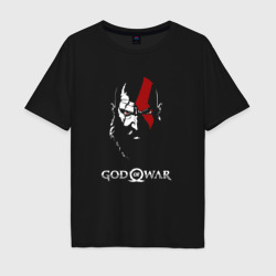 Мужская футболка хлопок Oversize Kratos - God of War