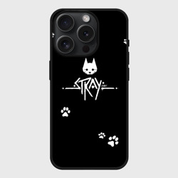 Чехол силиконовый для Apple iPhone 15 Pro матовый Stray Лапки