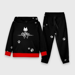 Детский костюм с толстовкой 3D Stray Лапки