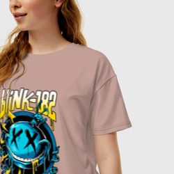 Женская футболка хлопок Oversize Blink 182 - 20 years - фото 2