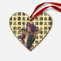 Деревянная игрушка Сердце Йоруичи Шихоин - Блич иероглифы