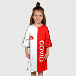Детское платье 3D COVID - ВИРУС - фото 2