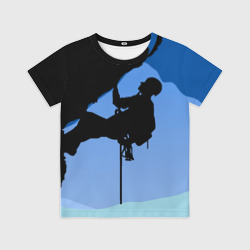 Детская футболка 3D Горы - альпинизм