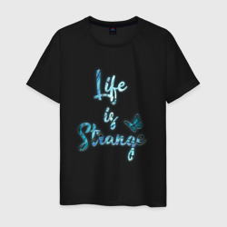 Мужская футболка хлопок Life Is Strange blue butterfly