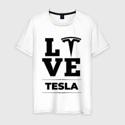 Мужская футболка хлопок Tesla Love Classic