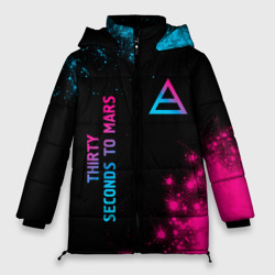 Женская зимняя куртка Oversize Thirty Seconds to Mars Neon Gradient