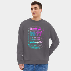 Мужской свитшот oversize без начеса хлопок Made in 1977 - фото 2