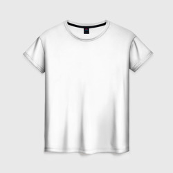 Женская футболка 3D Белая базовая 3