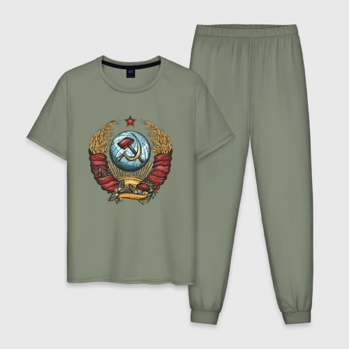 Мужская пижама хлопок Серп и молот СССР