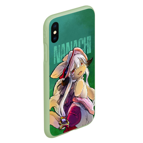 Чехол для iPhone XS Max матовый Made in Abyss аниме Наначи, цвет салатовый - фото 3