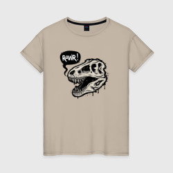 Женская футболка хлопок Tyrannosaurus Rawr