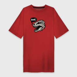 Платье-футболка хлопок Tyrannosaurus Rawr