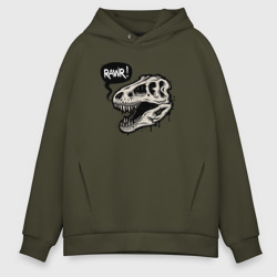 Мужское худи Oversize хлопок Tyrannosaurus Rawr