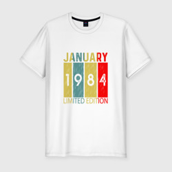 Мужская футболка хлопок Slim 1984 - Январь