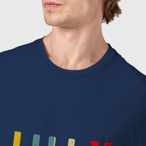 Мужская футболка хлопок 1984 - Июль, цвет темно-синий - фото 6