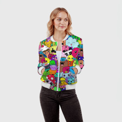 Женский бомбер 3D Монстрики Nastiprazdnik - фото 2