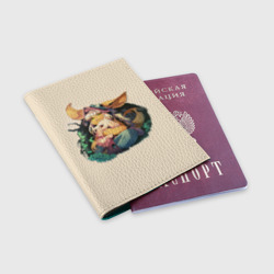 Обложка для паспорта матовая кожа Наначи и Митти из аниме Созданный в бездне - фото 2