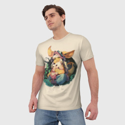 Мужская футболка 3D Наначи и Митти из аниме Созданный в бездне - фото 2